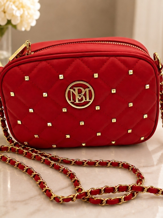 Badgley Mischka Handbags - ❤️ Badgley Mischka Red Quilted Crossbody Bag – New With Tags
